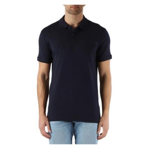 Extra Slim Fit Stretch Katoenen Polo Guess , Blue , Heren