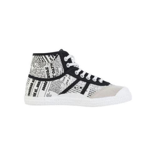 Canvas Krant Sneaker Wit Kawasaki , Multicolor , Heren