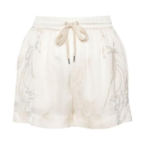 Witte Shorts voor Vrouwen Pinko , White , Dames