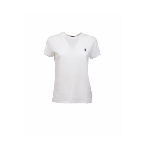 Korte Mouw T-shirt Polo Ralph Lauren , White , Dames