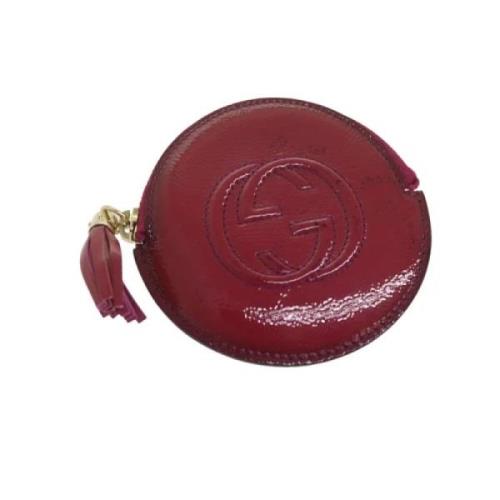 Pre-owned Leather wallets Gucci Vintage , Red , Dames