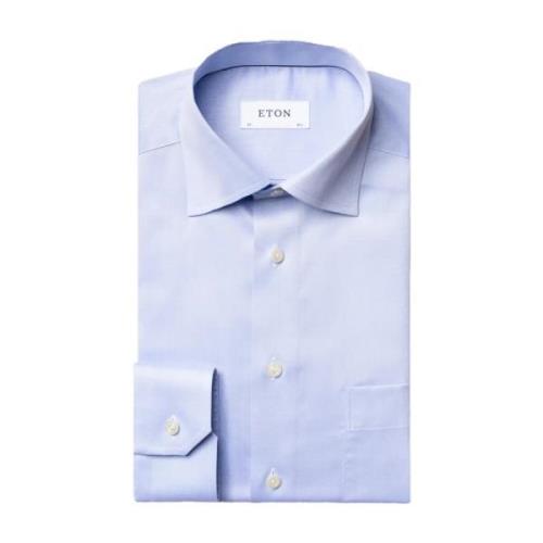 Blauw Super Slim Formeel Overhemd Eton , Blue , Heren
