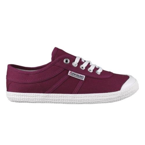 Originele Canvas Schoen Beet Rood Kawasaki , Brown , Heren