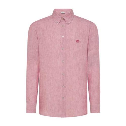 Roze Overhemd Collectie Etro , Pink , Heren