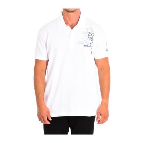 Wit Poloshirt met korte mouwen La Martina , White , Heren