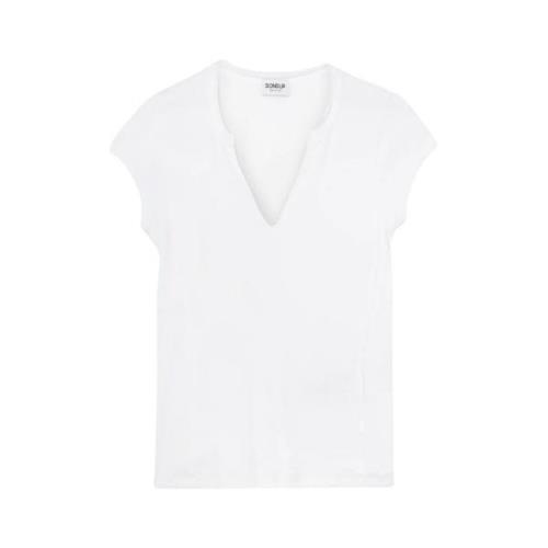Stijlvolle Dames T-Shirts Dondup , White , Dames