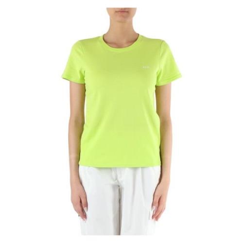 Geborduurd katoenen T-shirt Sun68 , Green , Dames