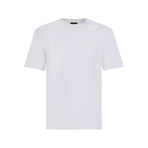 Witte Crew Neck T-shirt Polos Save The Duck , White , Heren