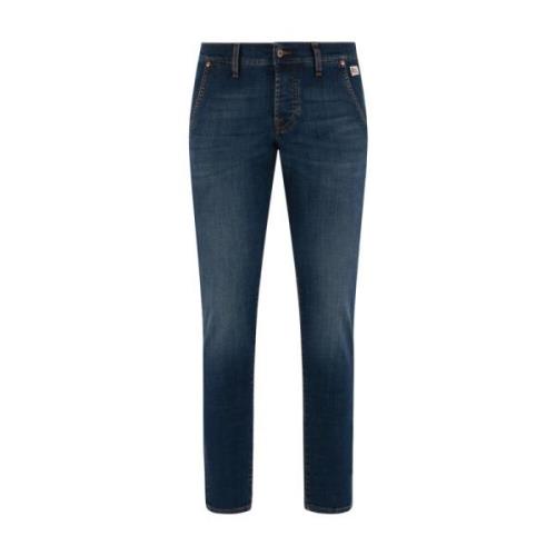 Donkere Wassing Denim Jeans Roy Roger's , Blue , Heren