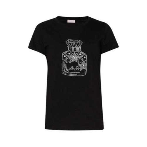 Stijlvol T-shirt voor Mannen en Vrouwen Liu Jo , Black , Dames