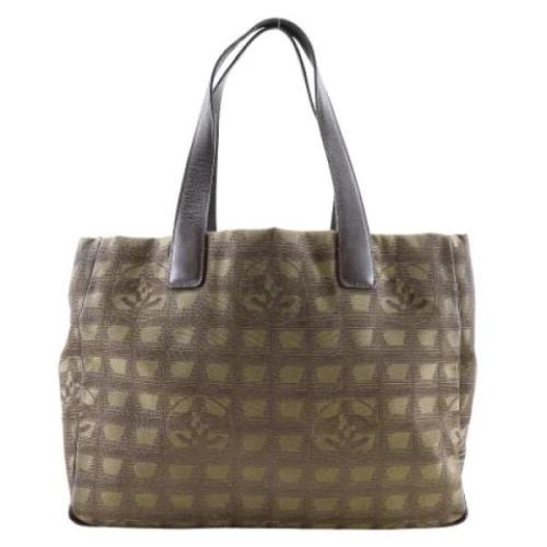 Pre-owned Fabric totes Chanel Vintage , Brown , Dames