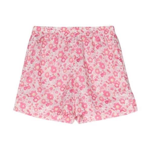 Roze Shorts Liberty Stof Elastische Taille MC2 Saint Barth , Pink , Da...
