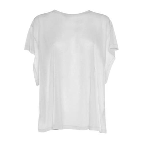 Casual Katoenen T-Shirt Dondup , White , Dames