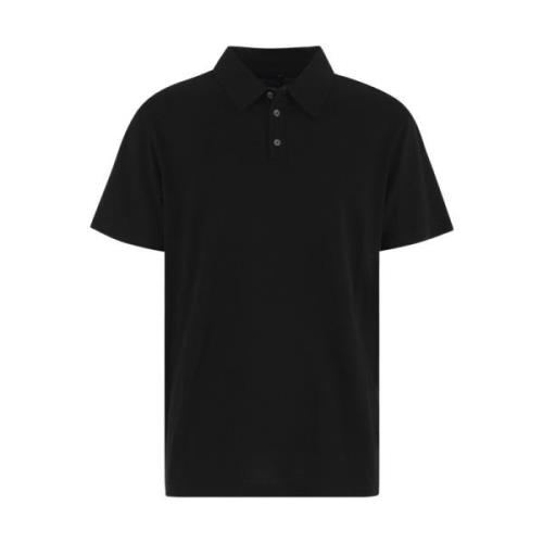 Zwarte Jersey T-shirts en Polos Roberto Collina , Black , Heren