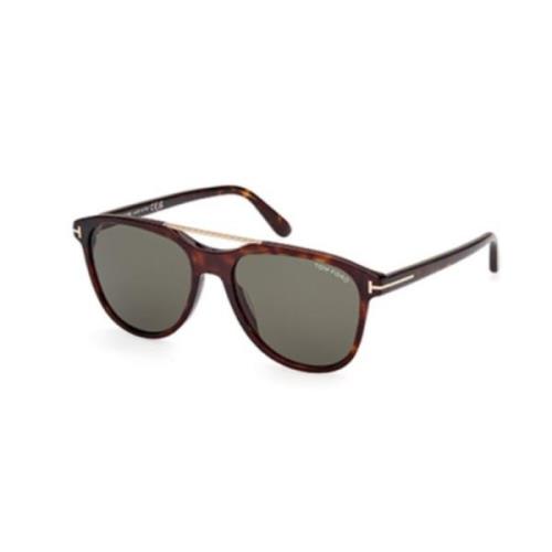 Stijlvolle Zonnebril voor Trendy Personen Tom Ford , Brown , Unisex