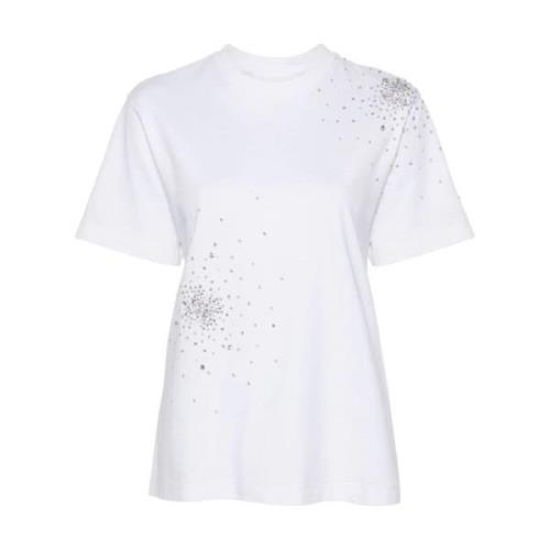 Wit Geborduurd T-Shirt DES Phemmes , White , Dames
