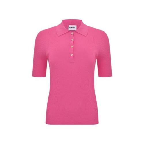 Katoenen Polo T-shirts in Roze P.a.r.o.s.h. , Pink , Dames