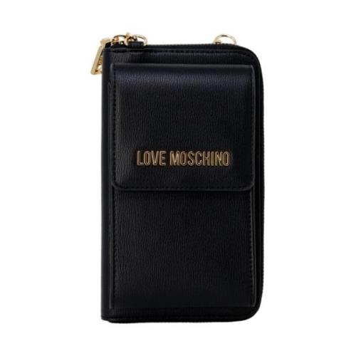 Grote Damesportemonnee Lente/Zomer Collectie Love Moschino , Black , D...