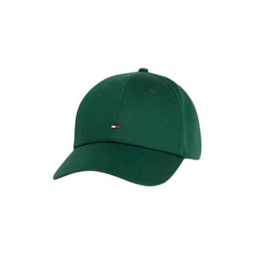 Katoenen 6 Panel Flag Cap Tommy Jeans , Green , Heren