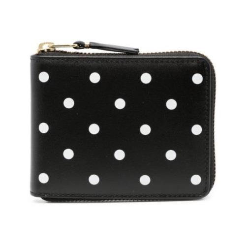 Portemonnee Zwart met Polka Dots Comme des Garçons , Black , Heren