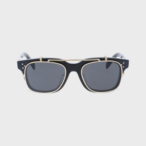 Stijlvolle Zonnebril Zwarte Frame Celine , Black , Heren