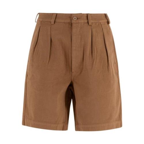 Beige Geplooide Bermuda Shorts Sunflower , Beige , Heren