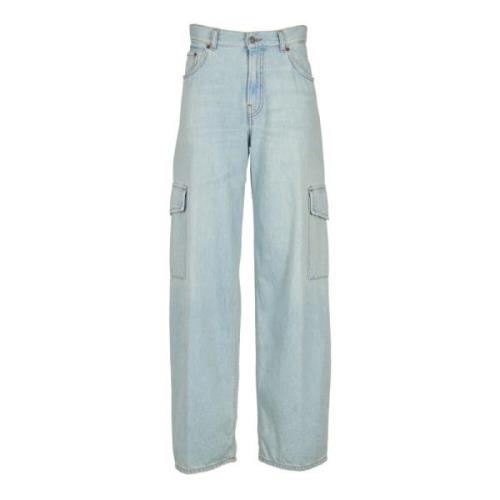 Cargo Straight Jeans voor vrouwen Haikure , Blue , Dames