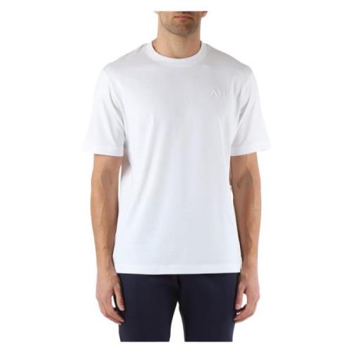 Relaxed Fit Katoenen T-shirt met Logo Borduursel Antony Morato , White...