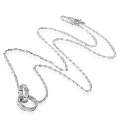 Pre-owned White Gold necklaces Cartier Vintage , Gray , Dames