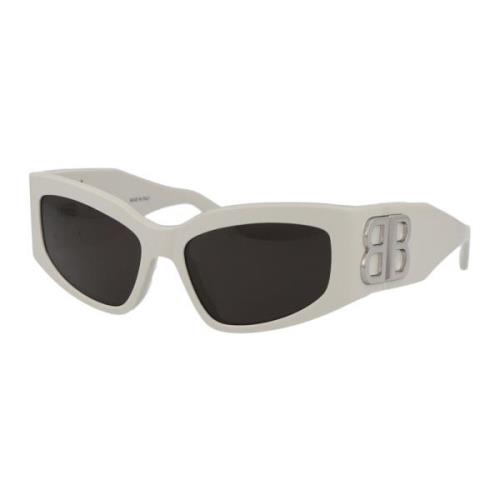 Stijlvolle zonnebril met Bb0321S ontwerp Balenciaga , White , Dames