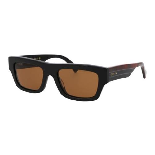 Stijlvolle zonnebril Gg1301S Gucci , Black , Heren