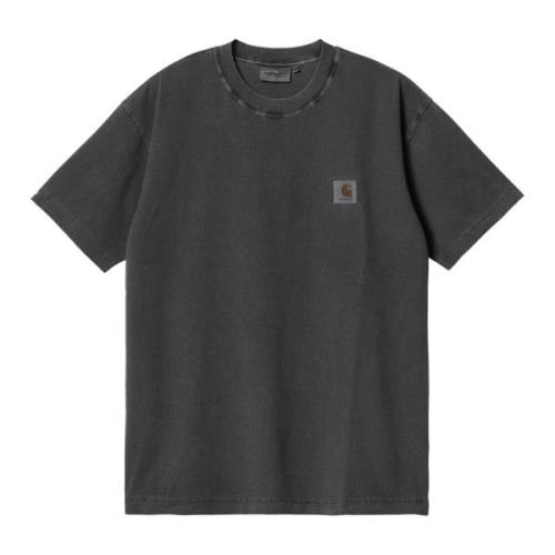 Grijze Katoenen T-shirt met Korte Mouwen Carhartt Wip , Gray , Heren