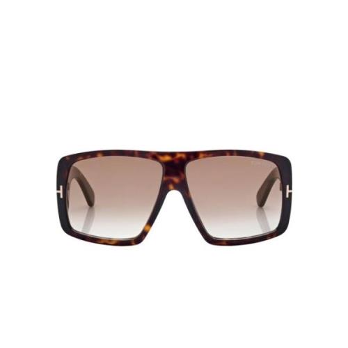 Raven Vierkante Zonnebril Bruin Schildpad Tom Ford , Brown , Unisex