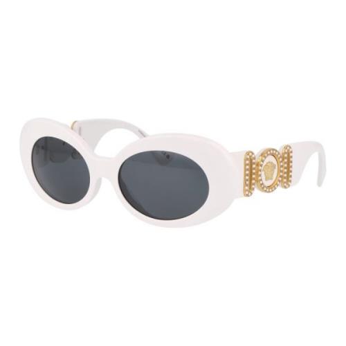 Stijlvolle Blauwe Zonnebril met Model 0Ve4426Bu Versace , White , Dame...