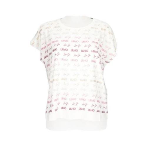Casual T-shirt voor dagelijks gebruik Liu Jo , White , Dames