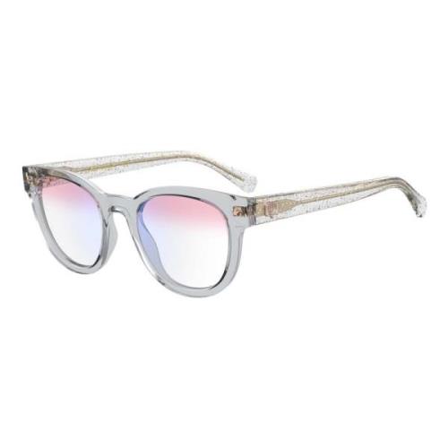 Glitter Grey/Pink Blue Light Eyewear Frames Chiara Ferragni Collection...