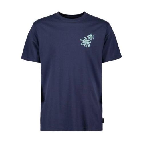 Grafisch T-shirt met korte mouwen Airforce , Blue , Heren