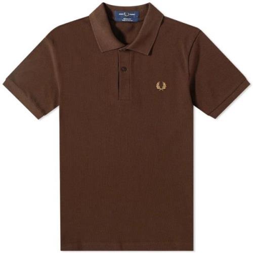 Rijke Bruine Polo Shirt Reissues Collectie Fred Perry , Brown , Heren