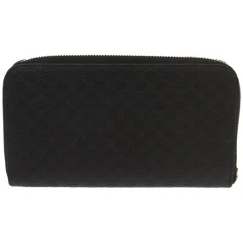 Pre-owned Leather wallets Gucci Vintage , Black , Dames