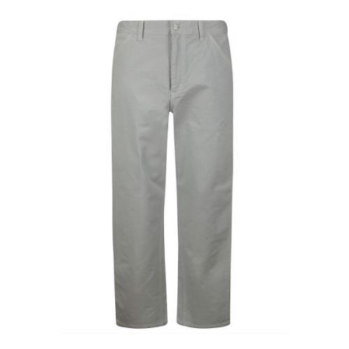 Stijlvolle Drill Chino's voor Mannen Carhartt Wip , Gray , Heren