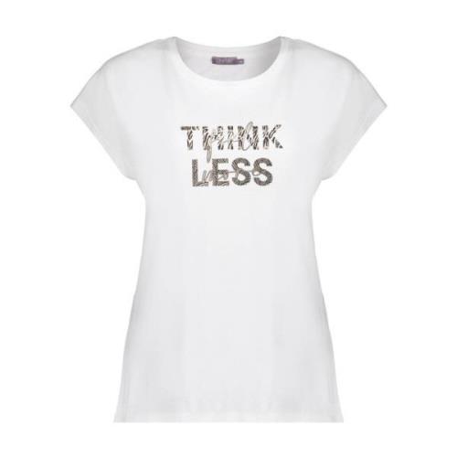 Casual Think Less T-shirt Geisha , White , Dames