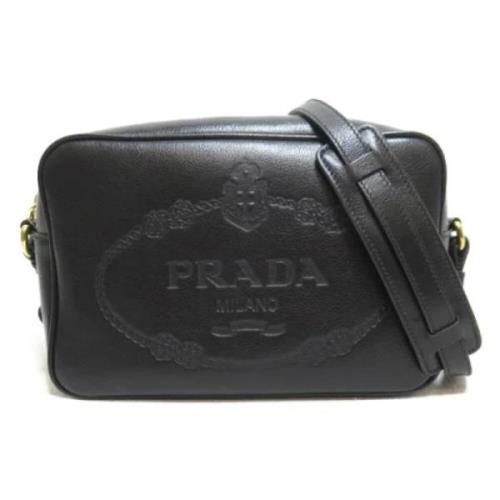 Pre-owned Leather crossbody-bags Prada Vintage , Black , Dames