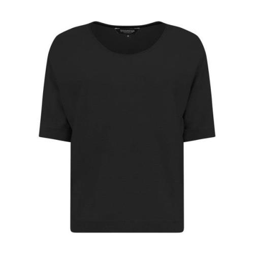Stijlvolle Crew Neck T-shirt Bloomings , Black , Dames