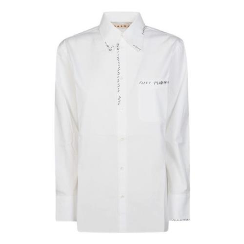 Stijlvolle Overhemd voor Mannen Marni , White , Dames