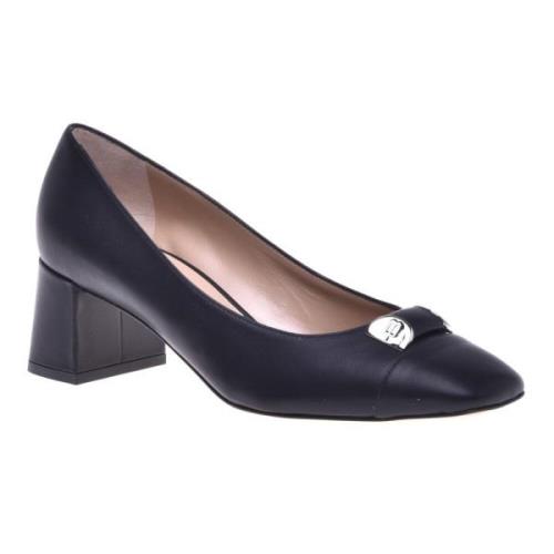 Court shoe in black calfskin Baldinini , Black , Dames