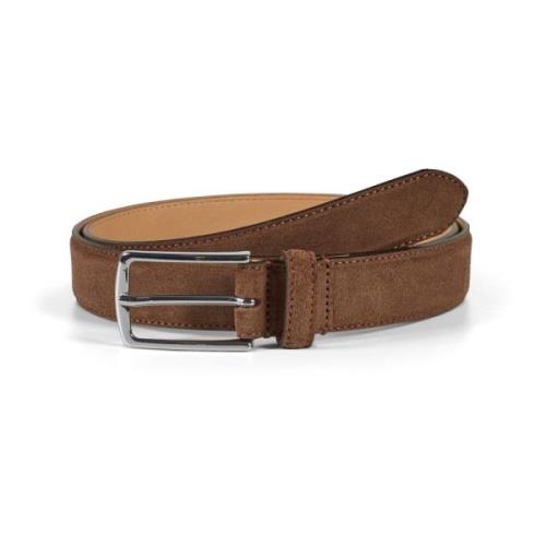 Bruin Suède Leren Riem Howard London , Brown , Heren