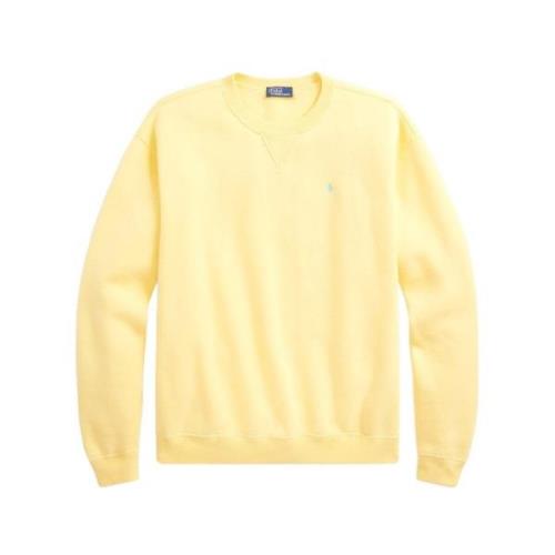 Gele Polo Sweatshirt met Blauw Paardenlogo Ralph Lauren , Yellow , Dam...