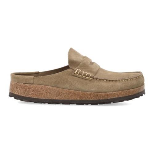 Taupe Leren Muiltjes Birkenstock , Brown , Heren