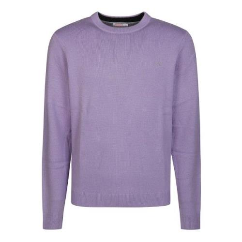 Stijlvolle Shetland Sweater Sun68 , Purple , Heren