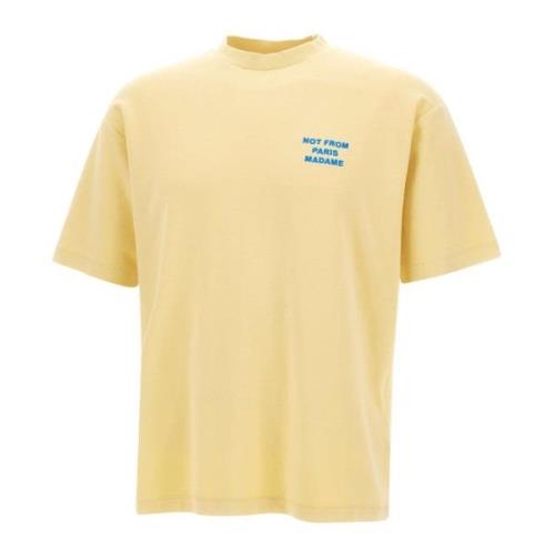 Gele T-shirts en Polos Drole de Monsieur , Yellow , Heren